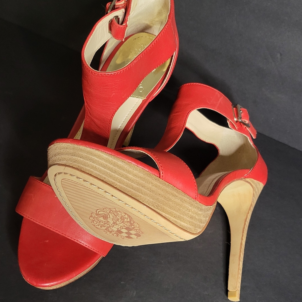 Vince Camuto Red Strappy Heels